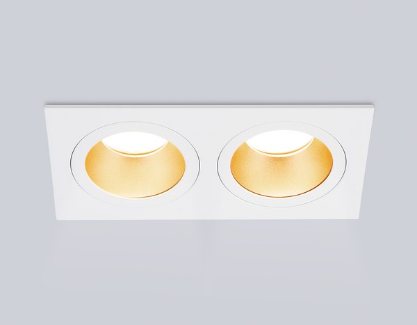 Точечный светильник Ambrella TN102831/2 WH/GD