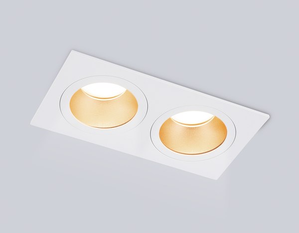 Точечный светильник Ambrella TN102831/2 WH/GD