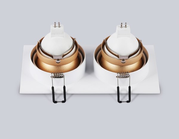 Точечный светильник Ambrella TN102831/2 WH/GD