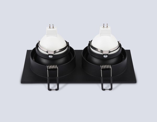 Точечный светильник Ambrella TN102832/2 BK/BK