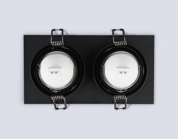 Точечный светильник Ambrella TN102832/2 BK/BK