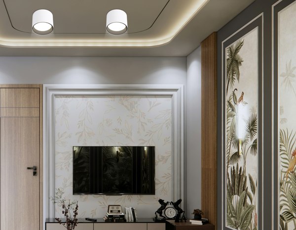 Точечный светильник Ambrella TN5303 BK/WH