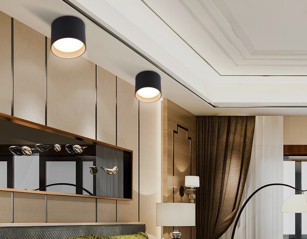 Точечный светильник Ambrella TN5306 BK/GD