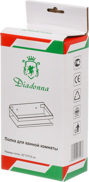 Полка для ванной Diadonna D7201-20W