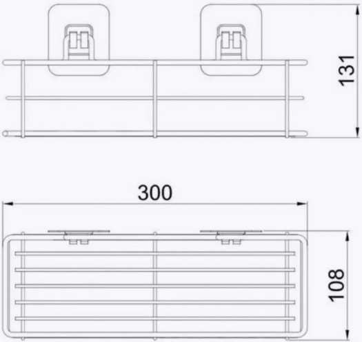 Полка для ванной Potato P2802-2