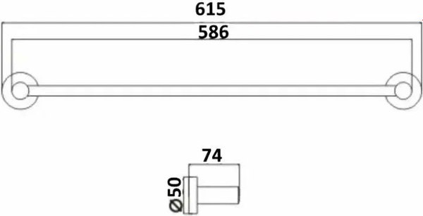 Держатель для полотенца Potato P2001