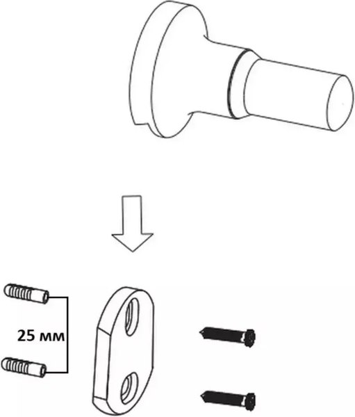 Держатель для полотенца Potato P1813