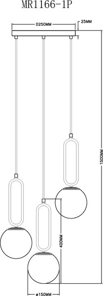 Люстра MyFar Pierre MR1166-1P
