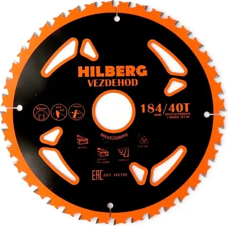 Пильный диск Hilberg Vezdehod HV186 - фото