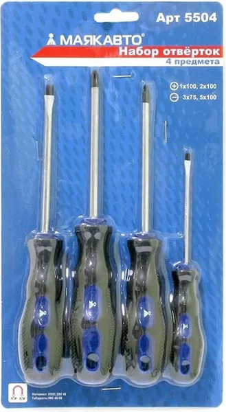 Набор отверток Маяк авто 5504 - фото