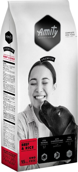 Сухой корм для собак Amity Premium Beef & Rice говядина с рисом - фото