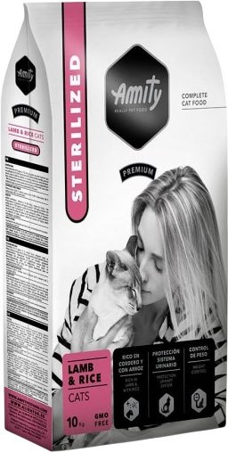 Сухой корм для кошек Amity Premium Sterilized Cats Lamb & Rice ягненок с рисом - фото