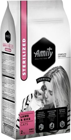 Сухой корм для кошек Amity Premium Sterilized Cats Lamb & Rice ягненок с рисом - фото