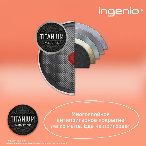 Набор сковородок Tefal L8813S75