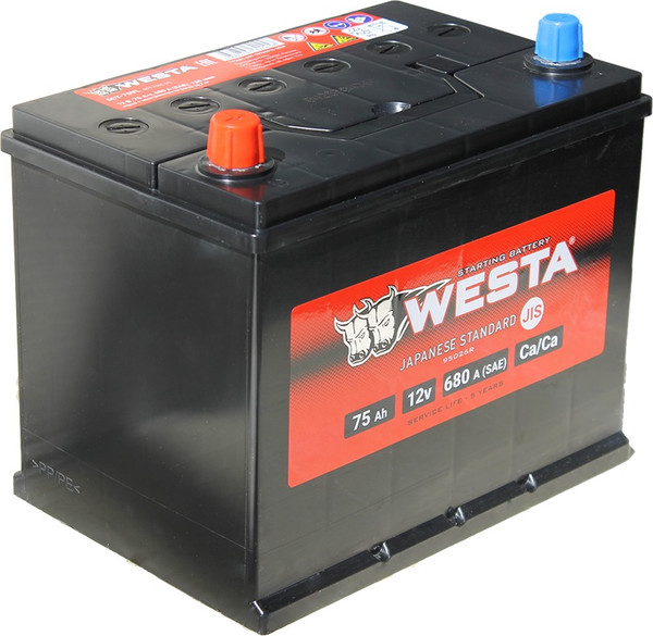 Автомобильный аккумулятор Westa Asia 6СТ-75 VL рус СТА00023 - фото