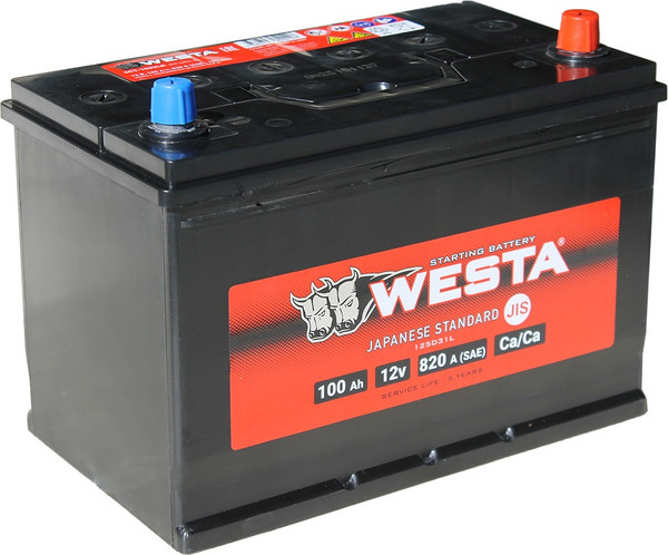 Автомобильный аккумулятор Westa Asia 6СТ-100 VLR Euro СТА00036 - фото