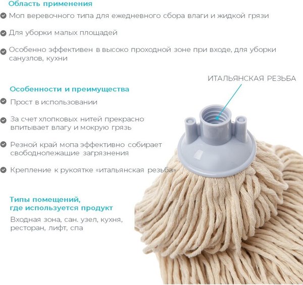 Моп для швабры HQ Profiline 73544