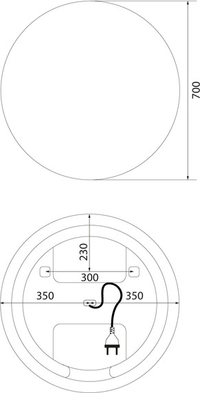 Зеркало IDDIS Bild BIL7000i98
