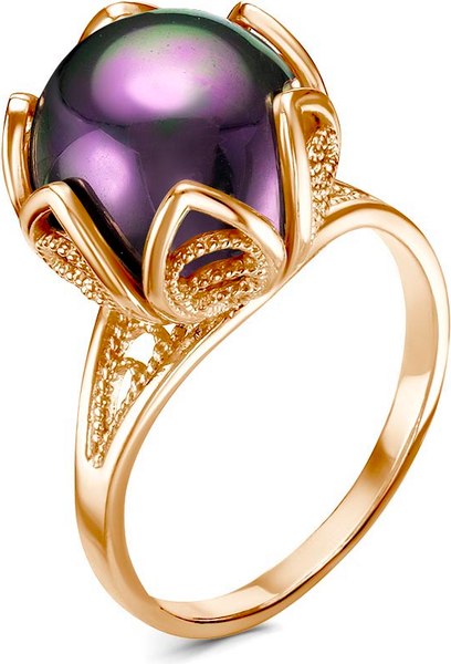 Кольцо Wolves Черная Морская Жемчужина 1438 - фото