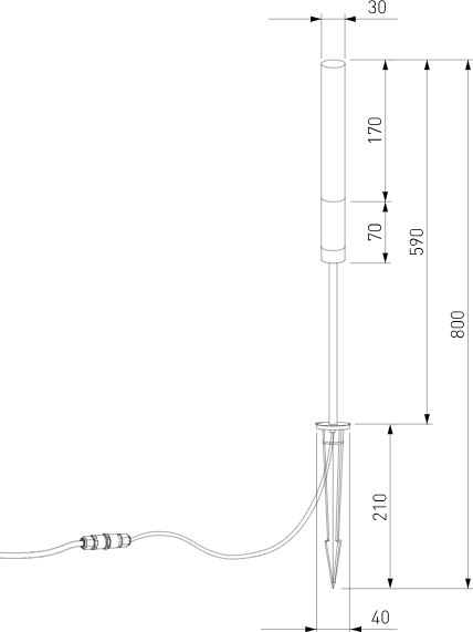 Светильник уличный Elektrostandard Invi 35155/F