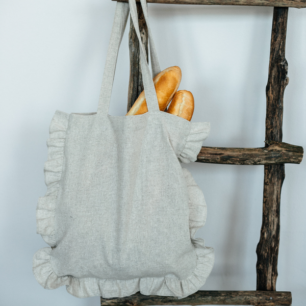 Сумка-шоппер ОМурМебель Серый рюши