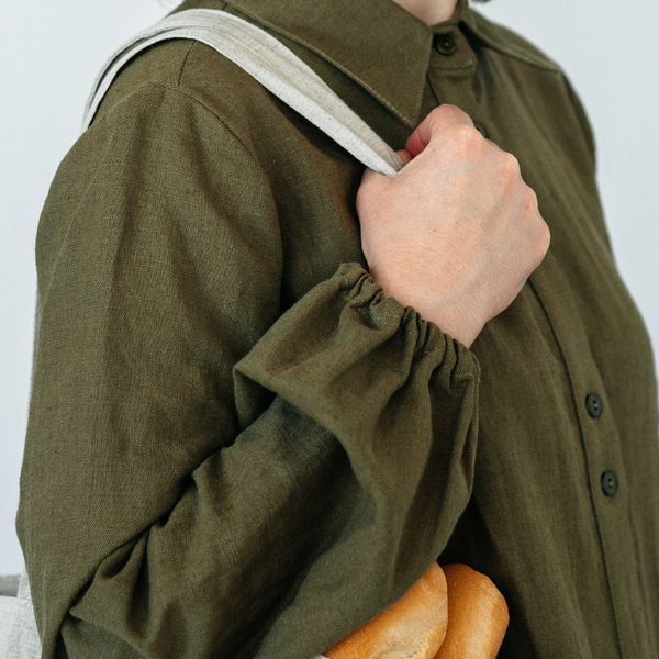 Сумка-шоппер ОМурМебель Серый рюши