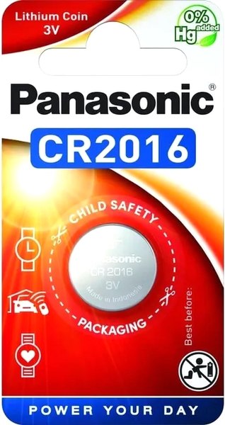 Батарейка Panasonic Lithium CR2016 BL1 (CR-2016EL/1B) - фото