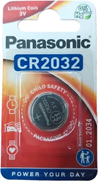 Батарейка Panasonic Lithium CR2032/1BP - фото