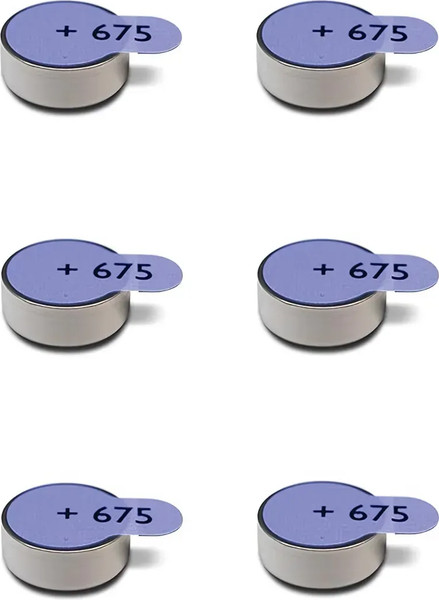Комплект батареек Panasonic Zinc-Air PR675 BL6 (PR-675(44)/6LB)