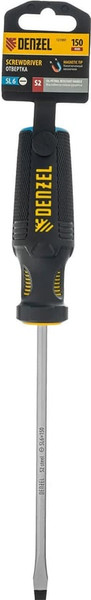 Отвертка Denzel SL6x150 мм S2 / 121997