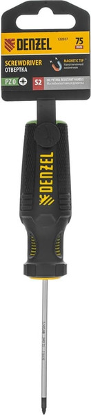 Отвертка Denzel PZ0x75 мм S2 / 122037