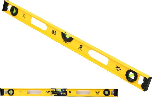 Уровень строительный Deli Пузырьковый / EDL291000G