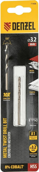 Сверло Denzel по металлу 71408
