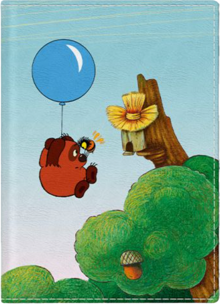 Обложка на паспорт Эксмо Винни-Пух / 9785042036170 - фото