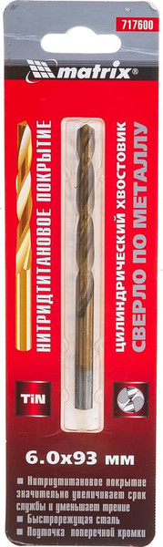 Сверло Matrix по металлу 717600
