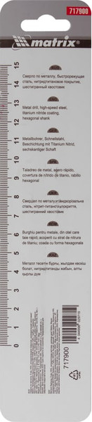 Сверло Matrix по металлу 717900