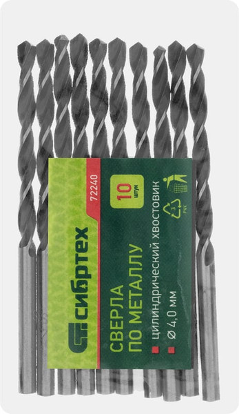 Набор сверл СибрТех по металлу 72240 - фото