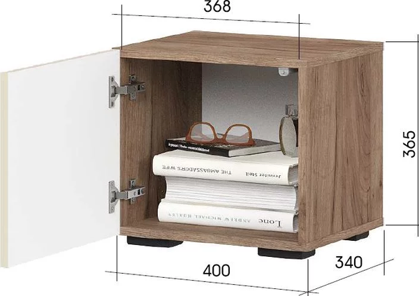 Прикроватная тумба Стендмебель Соната ТБ 01