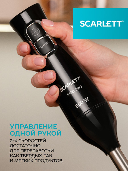 Блендер погружной Scarlett SC-HB42F74 (черный)