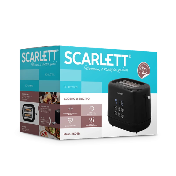 Тостер Scarlett SC-TM11069 (черный)