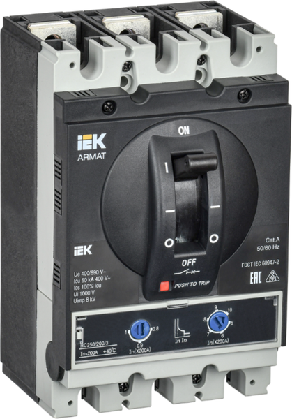Выключатель автоматический IEK AR-MCCB-3G-050-0200A-ATUC - фото