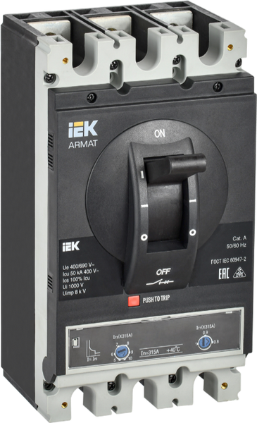Выключатель автоматический IEK AR-MCCB-3H-050-0315A-ATUC - фото