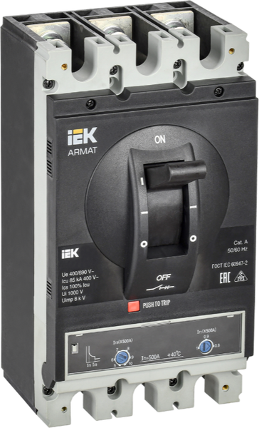 Выключатель автоматический IEK AR-MCCB-3I-085-0500A-ATUC - фото