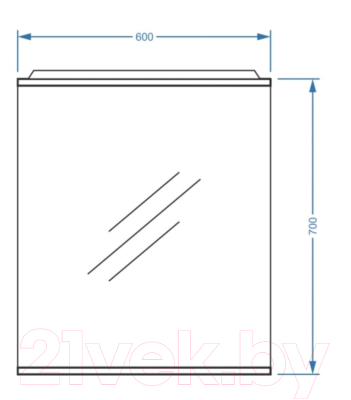 Зеркало Vako 60 / 9563 (с подсветкой)