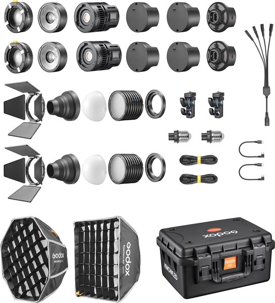 Комплект осветителей студийных Godox Knowled MS60R 2K / 32654n - фото