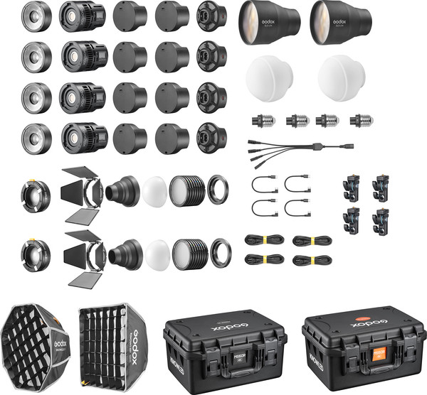 Комплект осветителей студийных Godox Knowled MS60R 4K / 32657 - фото