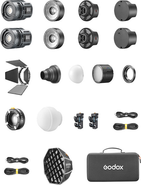 Комплект осветителей студийных Godox RS60Bi 2K / 32679 - фото