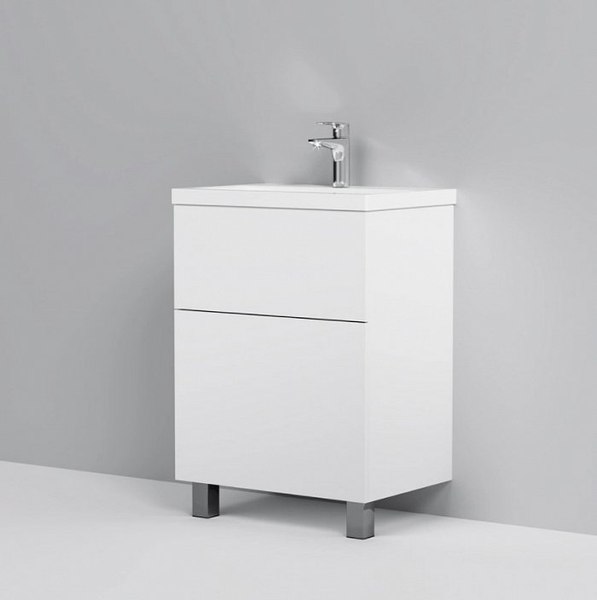 Тумба с умывальником AM.PM Gem M90-FSX0602-WC0602WG