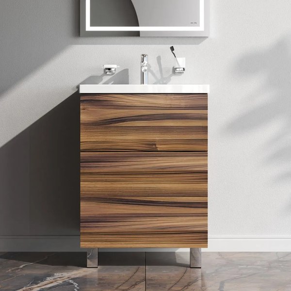 Тумба с умывальником AM.PM Gem M90-FSX0602HF-WCC0602WG - фото