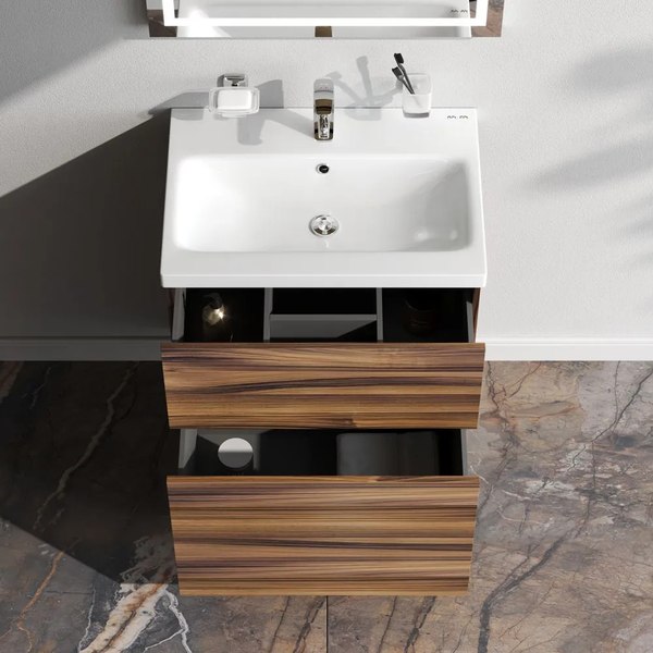 Тумба с умывальником AM.PM Gem M90-FSX0602HF-WCC0602WG